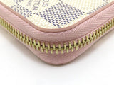 Louis Vuitton Wallet Zippy Wallet Damier Azur Rose Ballerine