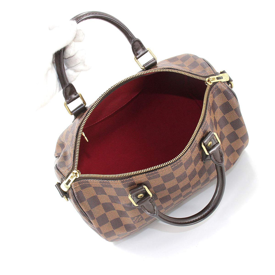 Louis Vuitton Damier Speedy Bandouliere 30 2way Hand Shoulder Bag Ebene