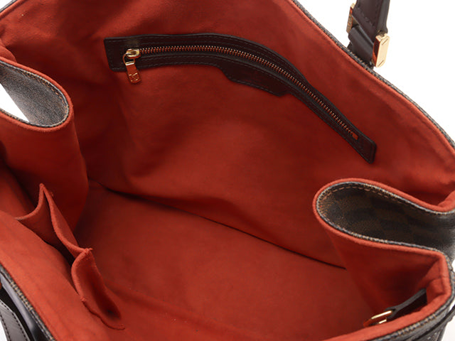 Louis Vuitton Damier Handbag Tote Bag Brown