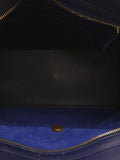 Yves Saint Laurent- Petit Cabas Handbag Boston Bag Leather Navy