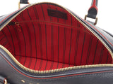 Louis Vuitton Speedy Bandouliere 25 Monogram Implant Marine Rouge