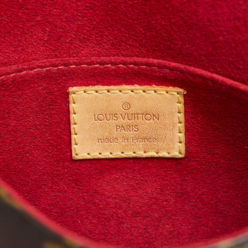 Louis Vuitton Monogram Tambourine Crossbody Shoulder Bag Brown