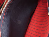 Louis Vuitton Montaigne MM Monogram Implant Marine Rouge
