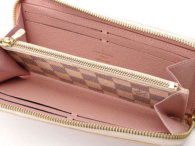 Louis Vuitton Round Long Wallet Portefeuille Clemence Azure