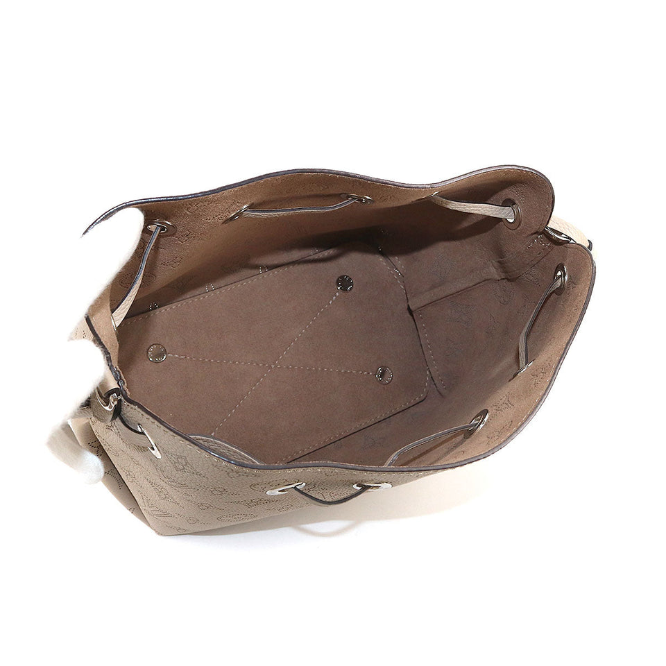 Louis Vuitton Mahina Bella Shoulder Bag Leather Galle Creme