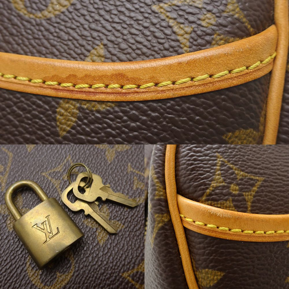 Louis Vuitton Monogram Trouville Handbag Brown