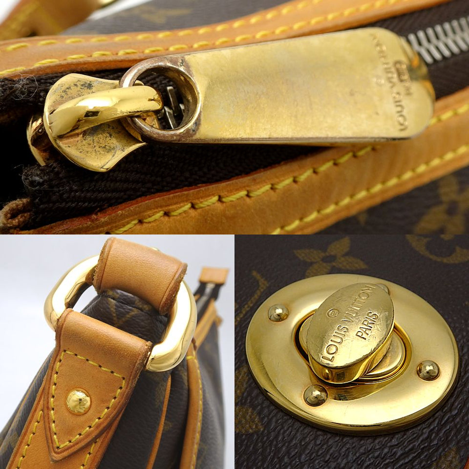 Louis Vuitton Monogram Turam PM Shoulder Bag Brown
