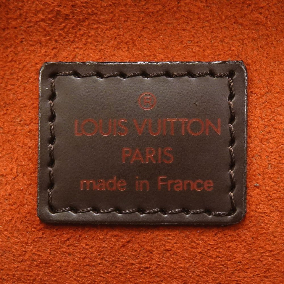 Louis Vuitton Damier Pochette Ipanema Ebene Waist Bag Pouch Brown