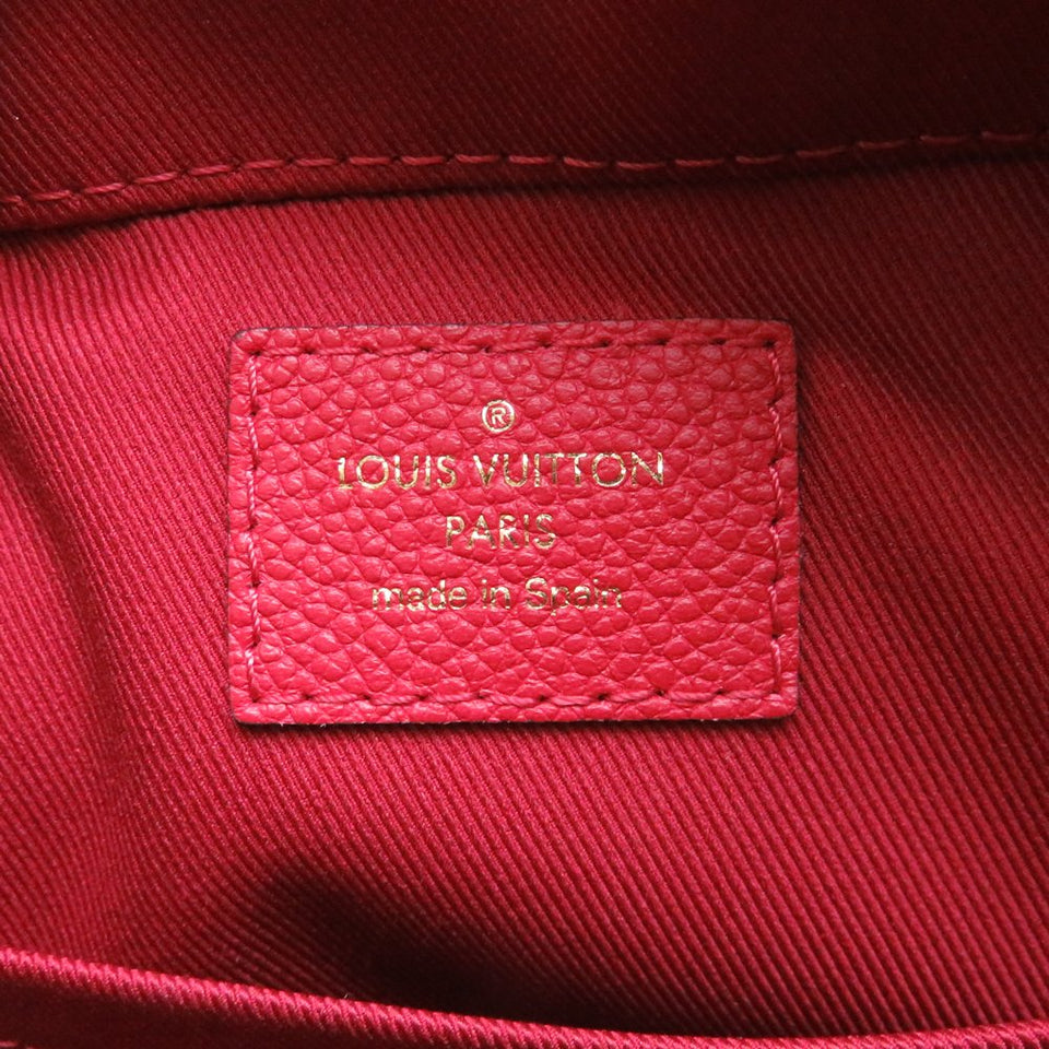 Louis Vuitton Santonge Crossbody Shoulder Bag Amplant Scarlet Red