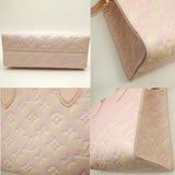 Louis Vuitton On The Go PM Emplant Handbag Light Pink
