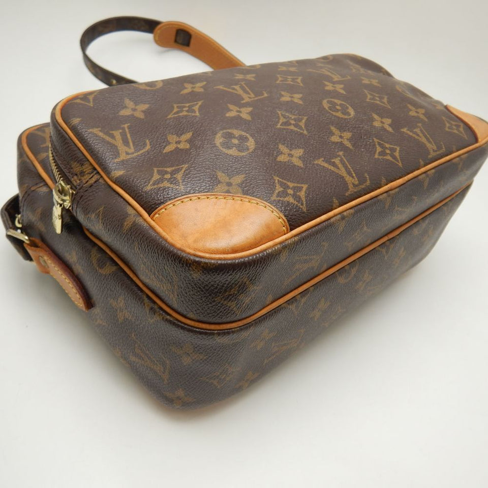 Louis Vuitton Monogram Crossbody Shoulder Bag Brown