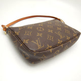 Louis Vuitton Monogram Pochette Accessoire Handbag Accessory Pouch Brown