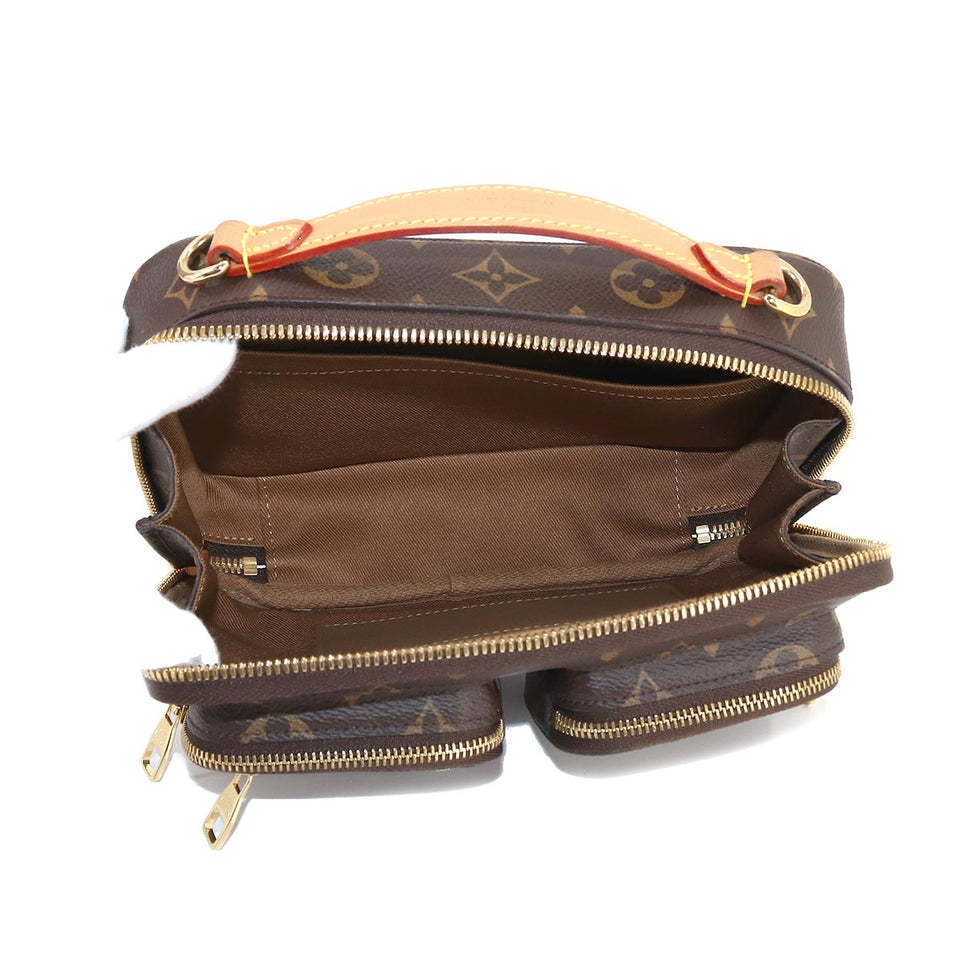 Louis Vuitton Monogram Utility Crossbody Shoulder Bag Brown