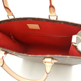 Louis Vuitton Monogram Sac Plat PM Tote Bag Brown