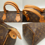Louis Vuitton Monogram Speedy 30 Handbag Brown