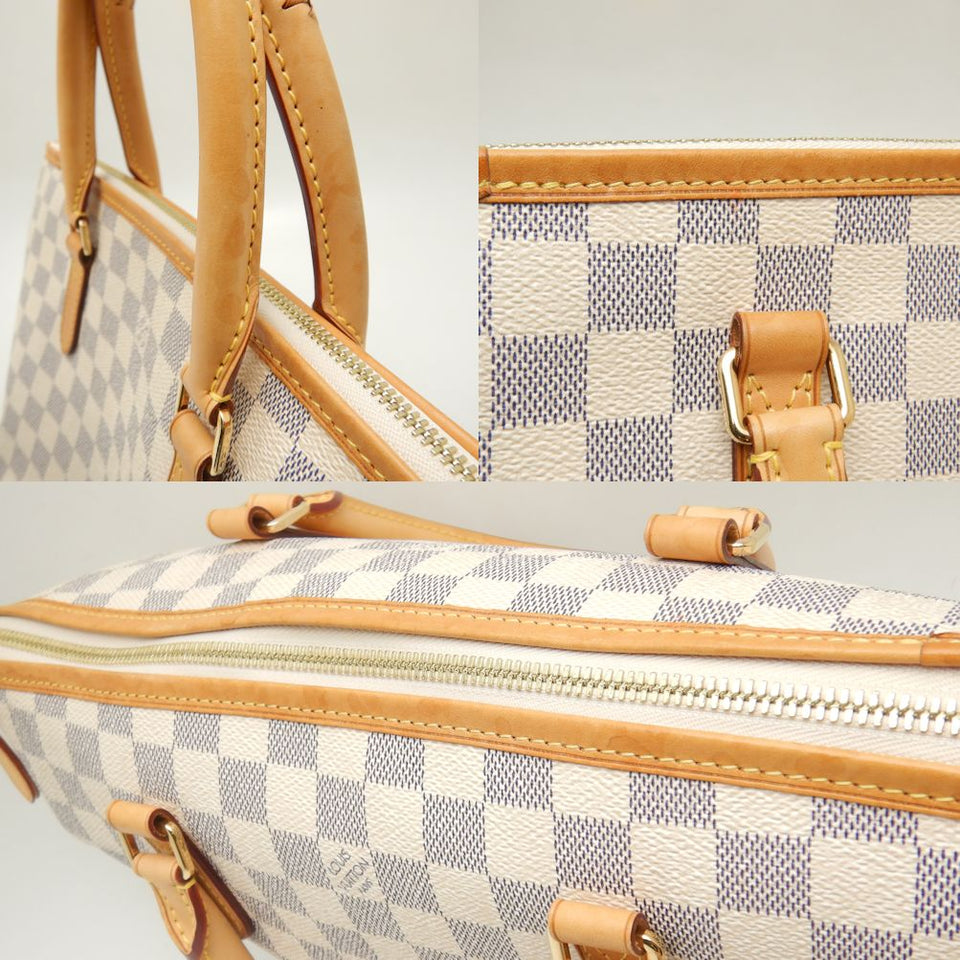 Louis Vuitton Damier Azur Riviera PM Handbag White