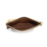 Louis Vuitton Monogram Pochette Accessoires Brown Gold Metal Fittings