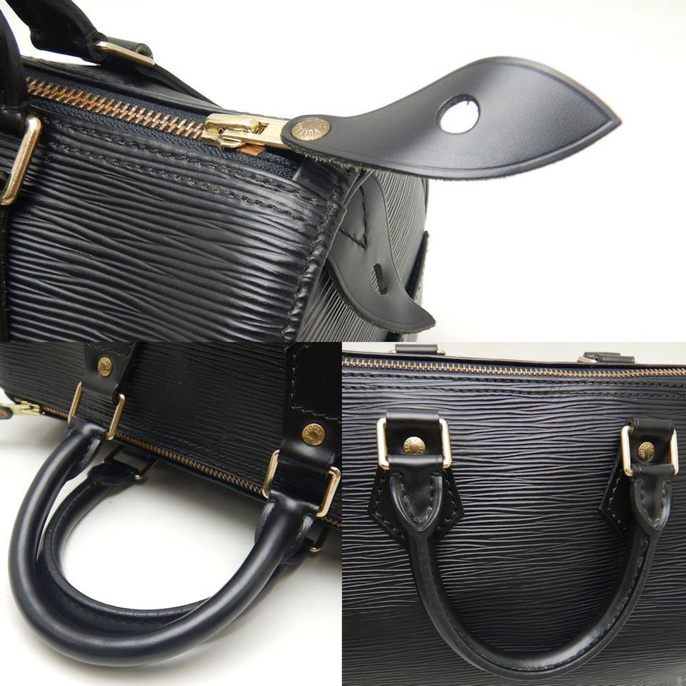 Louis Vuitton Epi Speedy 25 Handbag Noir