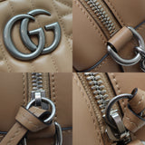 Gucci GG Marmont Shoulder Bag Leather Light Brown