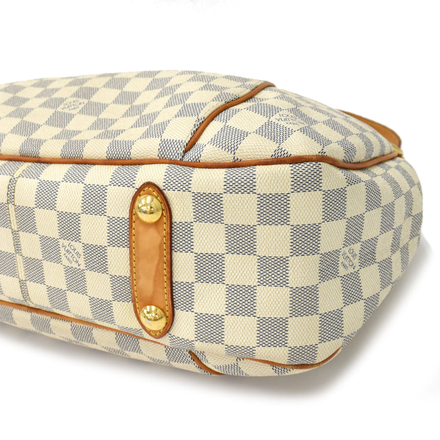 Louis Vuitton Galliera PM Shoulder Bag Damier Azur Ivory