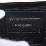 Saint Laurent- Leather Classic Kate Chain Shoulder Bag White/Black
