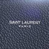 Saint Laurent- Leather Shopping Bag Tote Bag Black