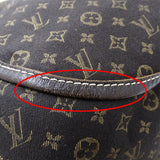 Louis Vuitton Denim Mahina XS Black Shoulder Bag Black