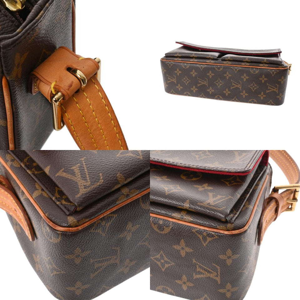 Louis Vuitton Monogram Viva Cite MM Brown Canvas Shoulder Bag