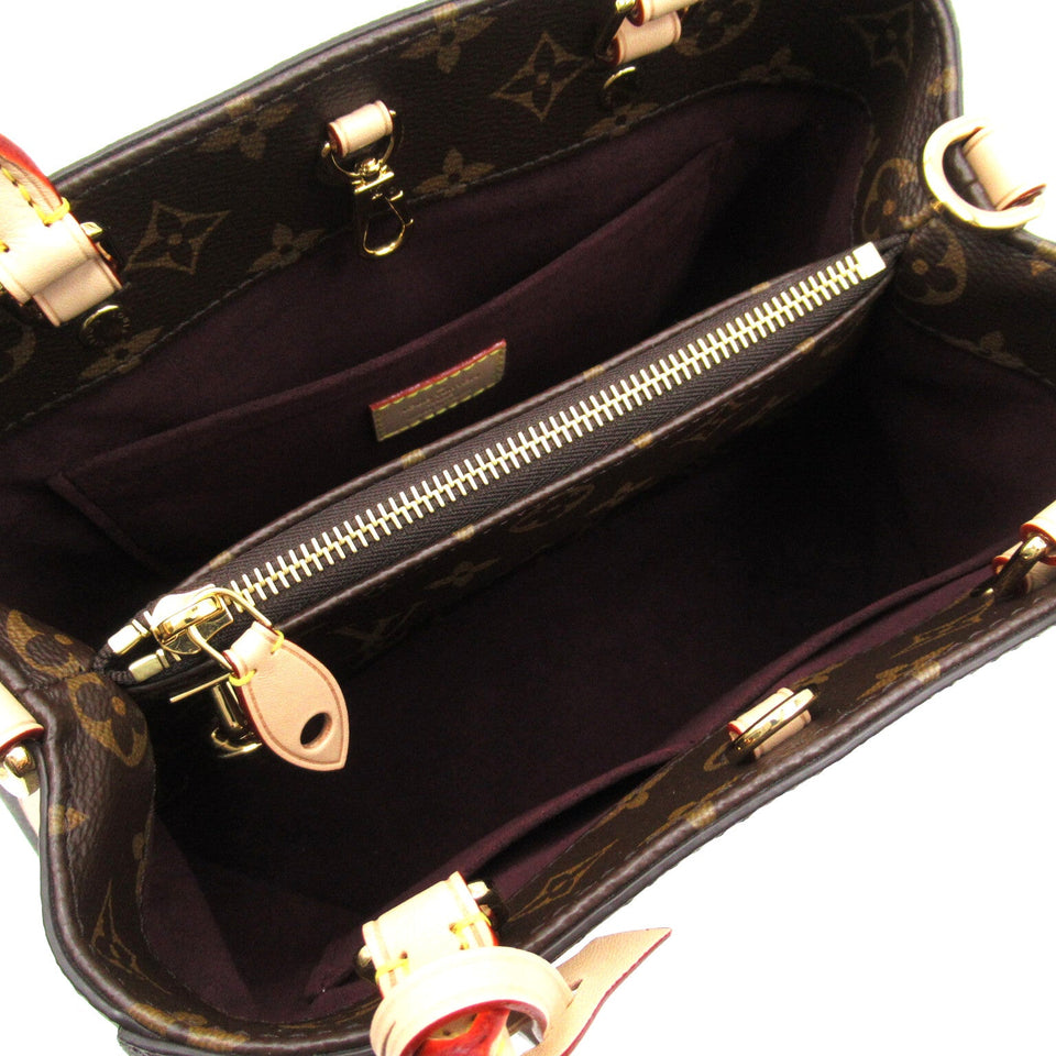Louis Vuitton Montaigne BB Tote Bag Canvas Monogram