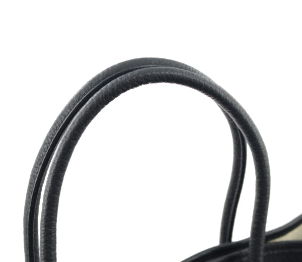 Hermes Garden Party PM Handbag Negonda Noir Black Engraved Bag