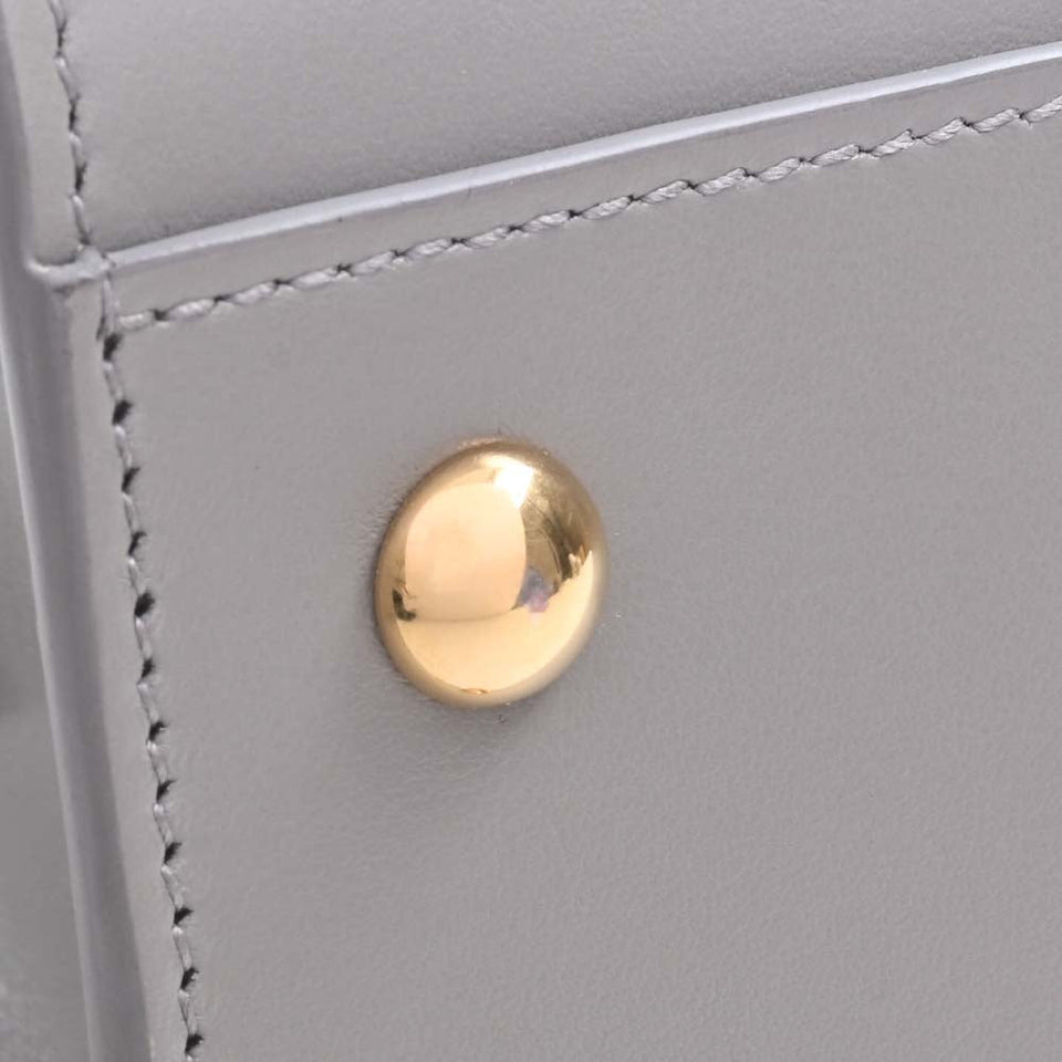 Saint Laurent- Leather Baby Cabas 2way Handbag Gray