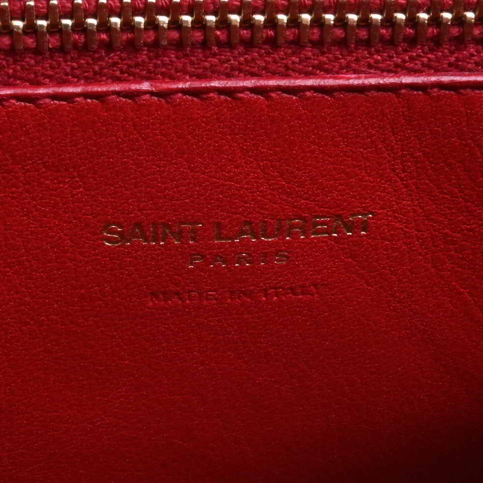 Saint Laurent- Leather Baby Cabas 2way Handbag Red