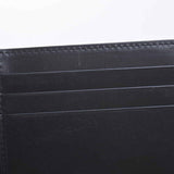 Saint Laurent- Leather Money Clip Bifold Wallet Billfold Black