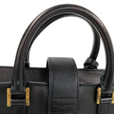 Saint Laurent- Cabas Leather Handbag Black