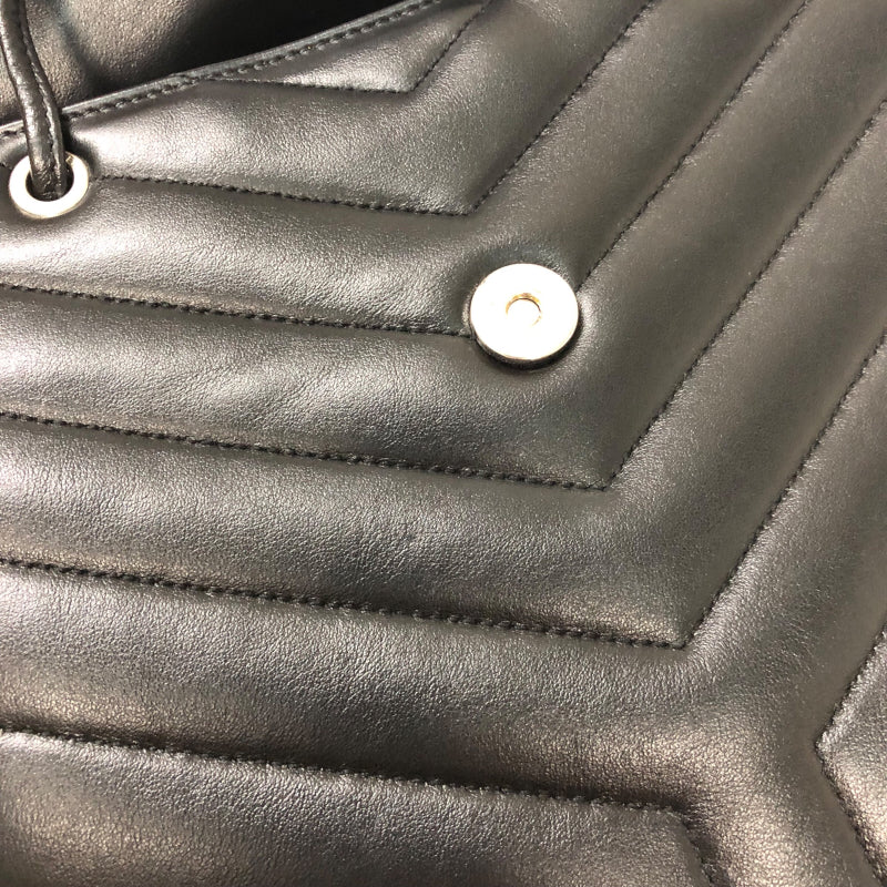 Saint Laurent- Lulu Backpack Medium Calf Leather Rucksack Daypack Black