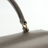 Saint Laurent- Cassandra Top Handle Medium Gray