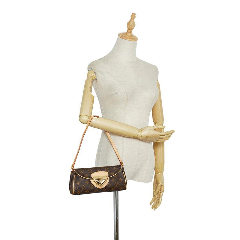 Louis Vuitton Monogram Pochette Beverly Shoulder Bag Brown