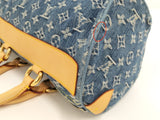 Louis Vuitton Neo Speedy Handbag Mini Boston Bag Monogram Denim Blue