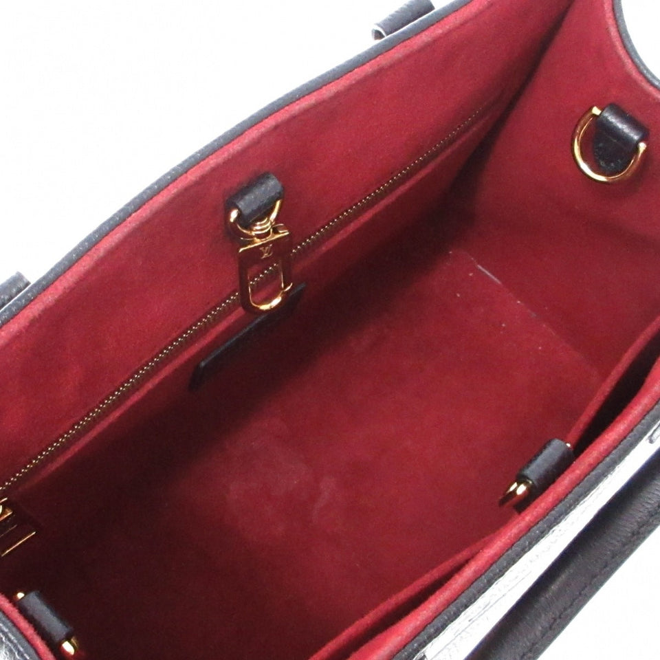Louis Vuitton On The Go PM Tote Bag Black Beige