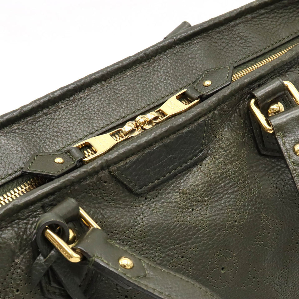Louis Vuitton Monogram Mahina Stella PM Tote Bag Leather Khaki