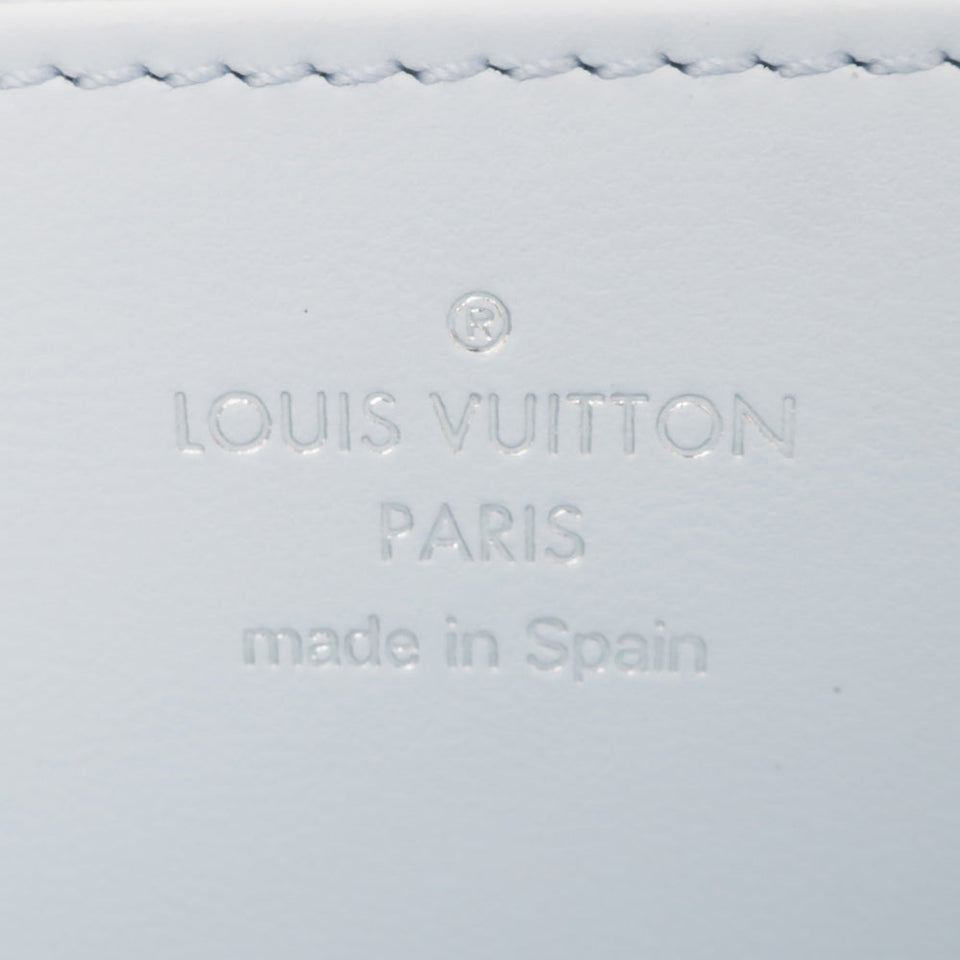 Louis Vuitton Mahina Long Wallet Zippy Wallet Denim Light Blue
