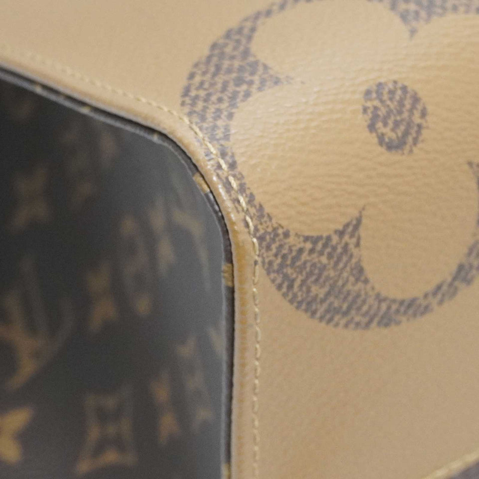 Louis Vuitton OnTheGo MM Handbag Shoulder Bag Brown