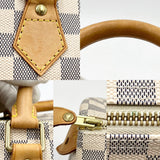 Louis Vuitton Handbag Damier Azur Speedy 30 Boston Bag White
