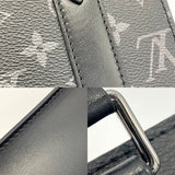 Louis Vuitton Monogram Eclipse Sac Plat Mini Shoulder Bag Black