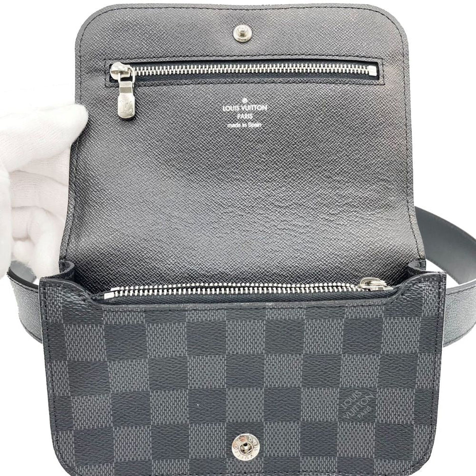 Louis Vuitton Damier Graphite Sun Tulle Pochette Homme Waist Bag Belt Bag