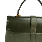 Louis Vuitton Rose Des Vents MM Handbag Calf Leather Black