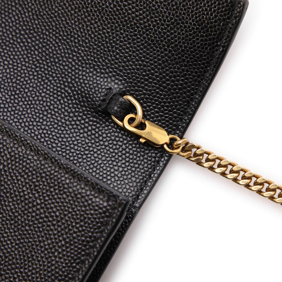 Saint Laurent- Wallet on Chain Black