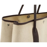 Hermes Garden Party PM Tote Bag Canvas Buffle Leather