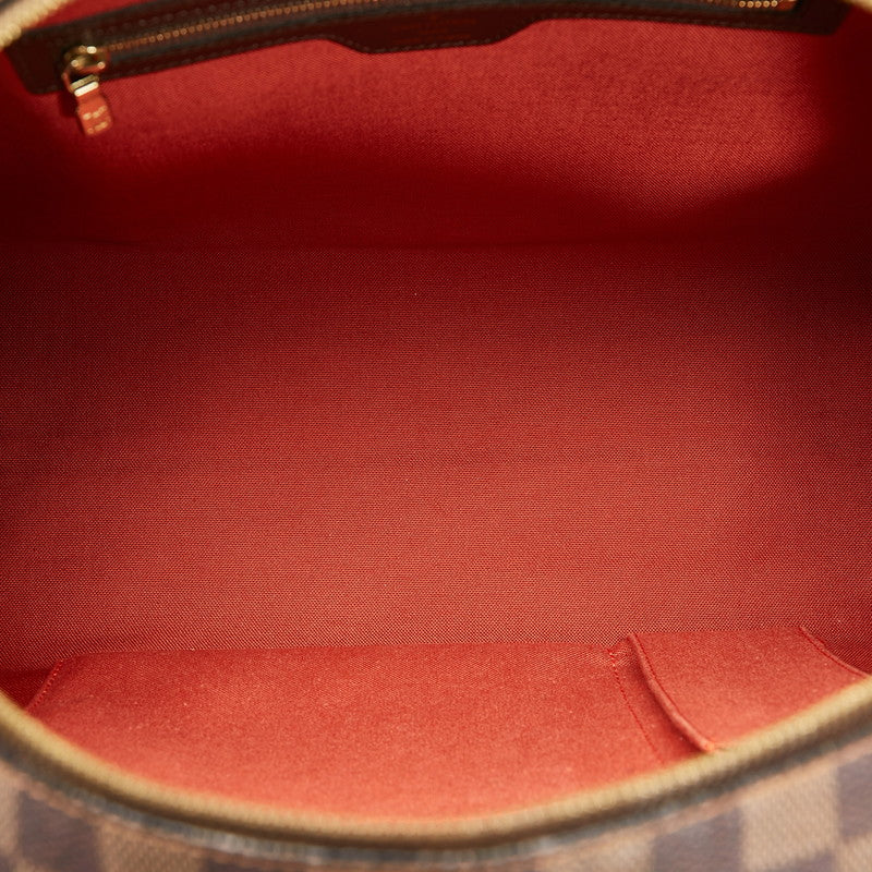 Louis Vuitton Damier Nolita Handbag Brown PVC Leather