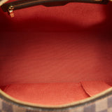 Louis Vuitton Damier Nolita Handbag Brown PVC Leather